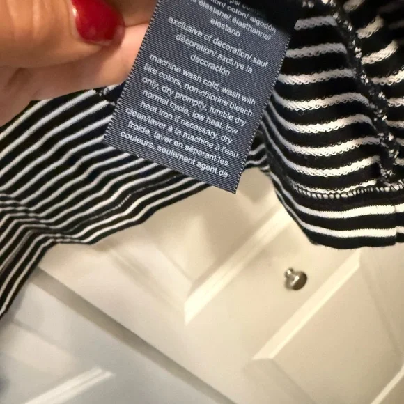 Tommy Hilfiger Black and White Striped Blazer NWOT - Picture 3 of 4